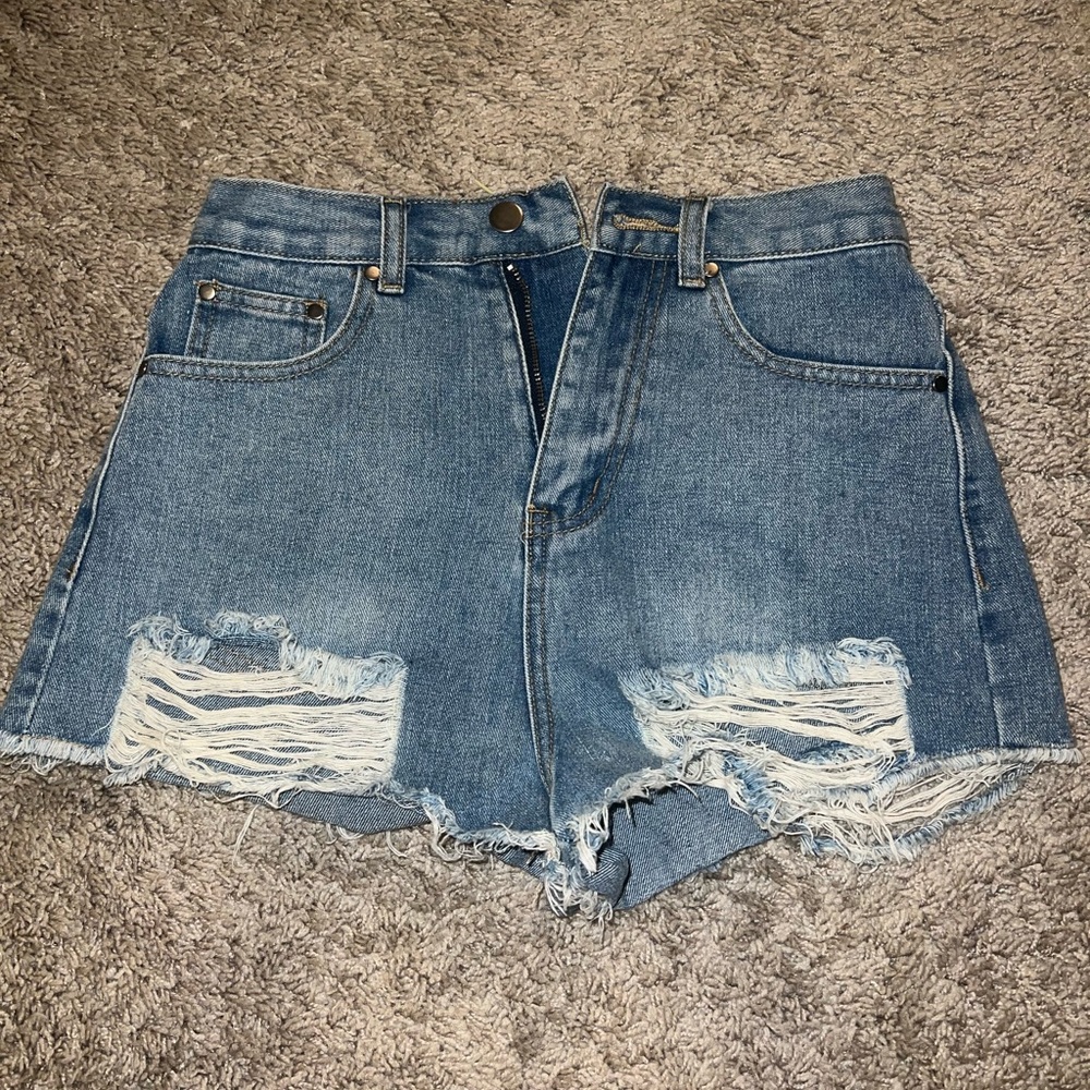Superdown Semi Distressed Denim Shorts - Revolve